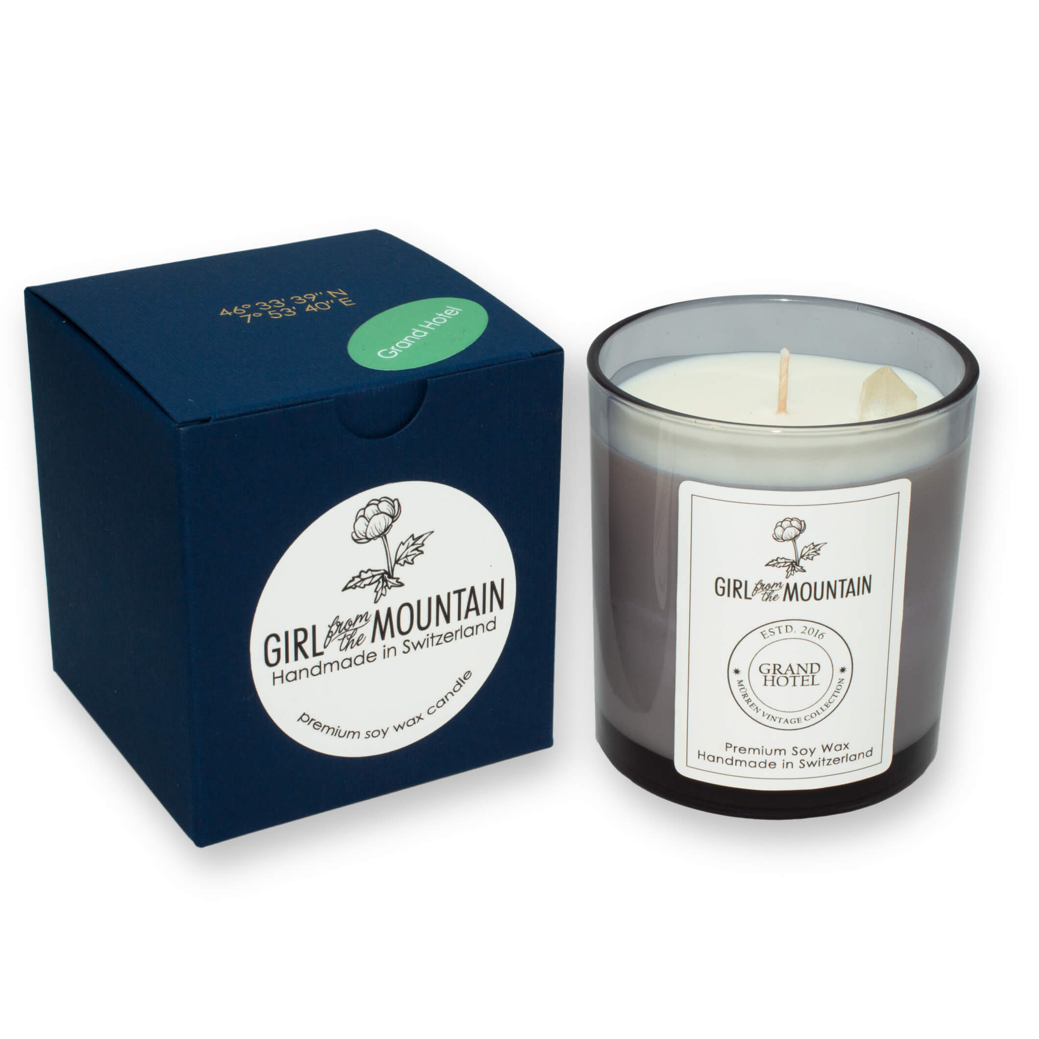 “Grand Hotel” scented candle in a glass Girl from the mountain