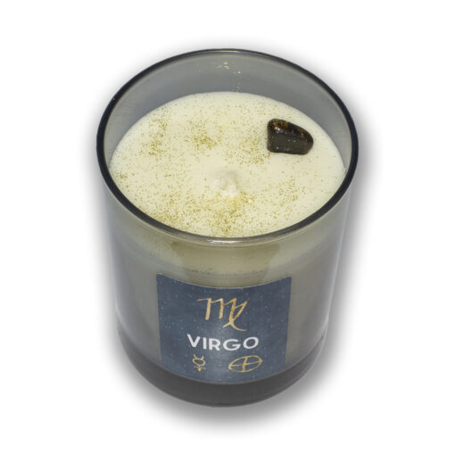 scented candle with glitter