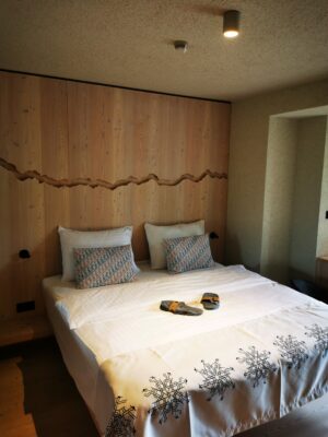 woody cozy ecological interior in Slovenian hotel bohinj